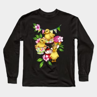 Posh Ducklings' Spring Picnic Long Sleeve T-Shirt